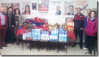 PSOE y Juventudes Socialistas de Calzada de Calatrava recogen 600kg de alimentos en la localidad
