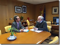 Toledano y Sánchez, durante la reunión