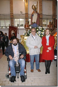 0 Gijón, Solís y Torrico, con la imagen de san Blas