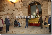 La imagen de san Blas, saliendo del templo rabanero