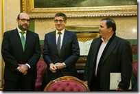 Patxi López con la delegación de CSI•F