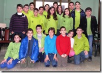 ajedrecistas de la escuela de Alcázar de San Juan