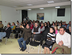 Público asistente a la presentación de la novela, en Manzanares