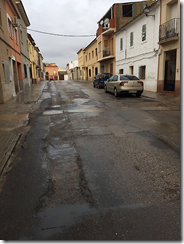 Imagen de una de las calles de Alcázar que va a ser arreglada