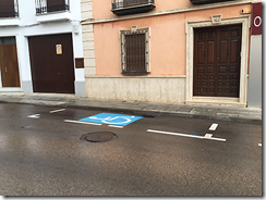 Una de las plazas creadas en una calle de Alcázar