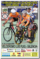 Cartel anuciador de la prueba que se disputará en Valencia