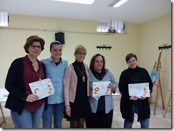 Foto de grupo de las ganadoras del concurso
