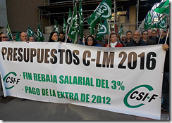 Miembros del sindicato CSI·F reivindican mejoras salariarales