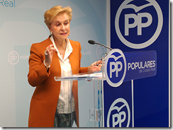 La diputada nacional del PP, carmen Quintanilla, ha reaccionado a la reunión que hoy mantienen los secretarios generales del PSOE, Pedro Sánchez y Podemos, Pablo Iglesias