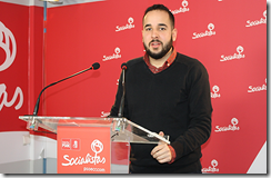 El diputado Regional del PSOE, Miguel González Caballero, en rueda de prensa