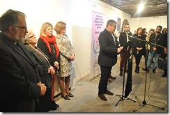 Un momento de la inauguración de la exposición