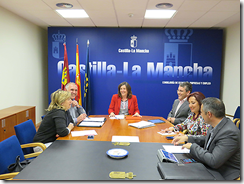 Un momento de la reunión celebrada en la consejería de Economía, Empresas y Empleo