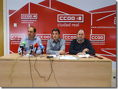 Responsables de CCOO en ciudad real han comparecido en rueda de prensa