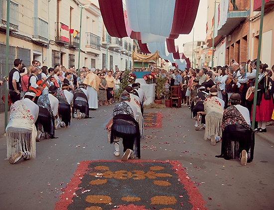 Foto de archivo de la procesión del Corpus en Porzuna