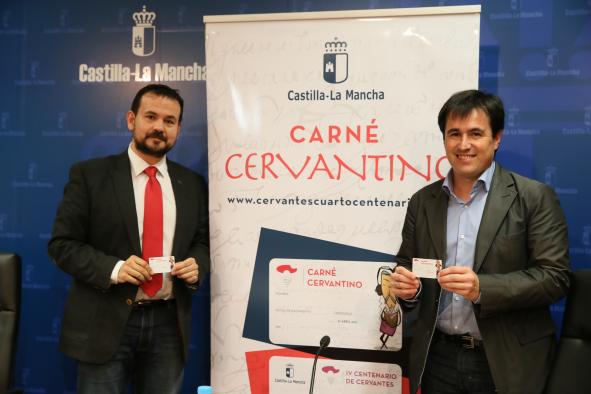 Un momento de la presentación del Carné Cervantino